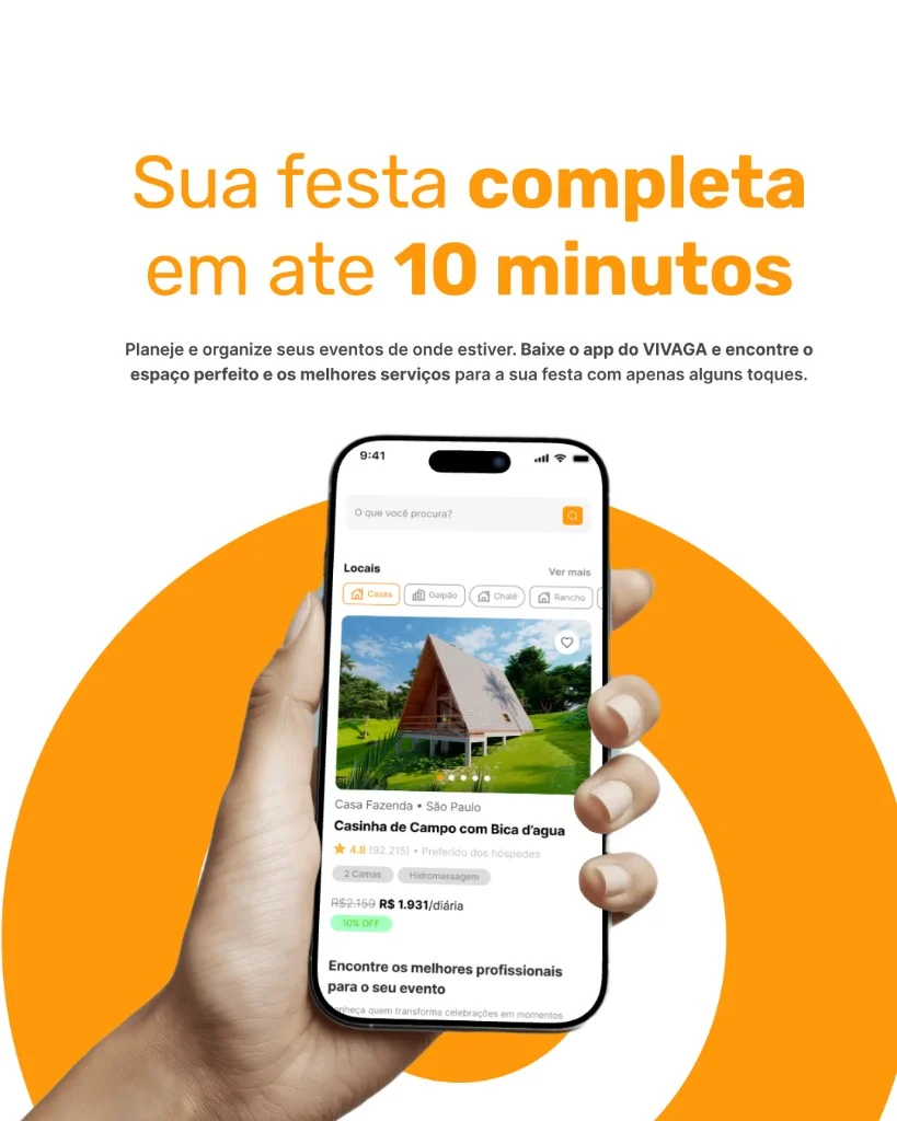 App ViVaga no celular